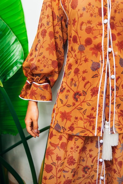 ORANGE FLOWERED  ENSEMBLE